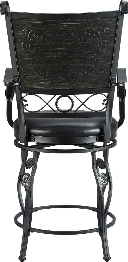 Powell® Lina Big and Tall Black Counter Stool-3