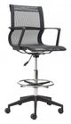 Zuo Modern Stacy Drafter Black Mesh Office Chair-1