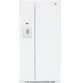 GE® 33" 23.0 Cu. Ft. White Side-by-Side Refrigerator-0