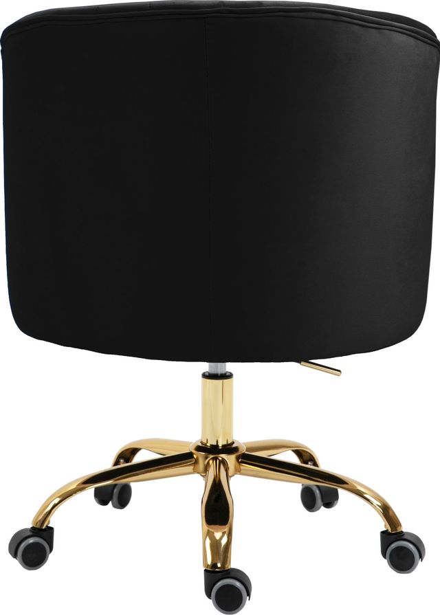 Meridian Furniture Arden Black Velvet Office Chair-1