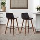 Armen Living Maddie Brown 26" Counter Height Stool-1