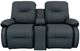 Best® Home Furnishings Customizable Brinley Leather Power Reclining Space Saver Loveseat with Console-1