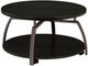 Coaster® Dacre 3-Piece Dark Charcoal Occasional Table with Black Nickel Accent Set-5