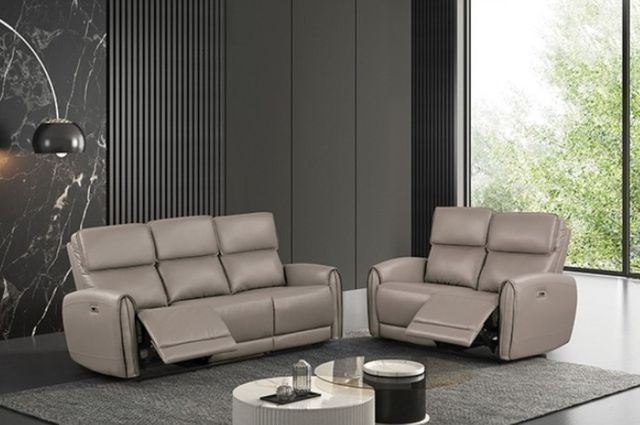 Furniture of America® Schlieren Light Brown Power Reclining Loveseat-1