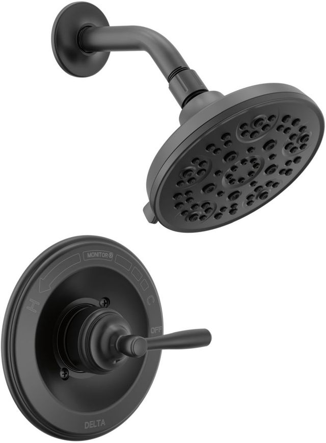 Delta Roe™ Monitor® 14 Series Matte Black Shower Only-0