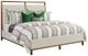 Kincaid® Monogram Walnut Pinehurst Walnut/White California King Upholstered Panel Bed-0
