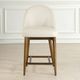 Uttermost® Stitches Ecru/Warm Walnut Counter Stool-1