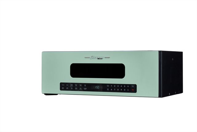 Unique Appliances Classic Retro 30" 1.2 Cu. Ft. Mint Green Over the Range Microwave-4