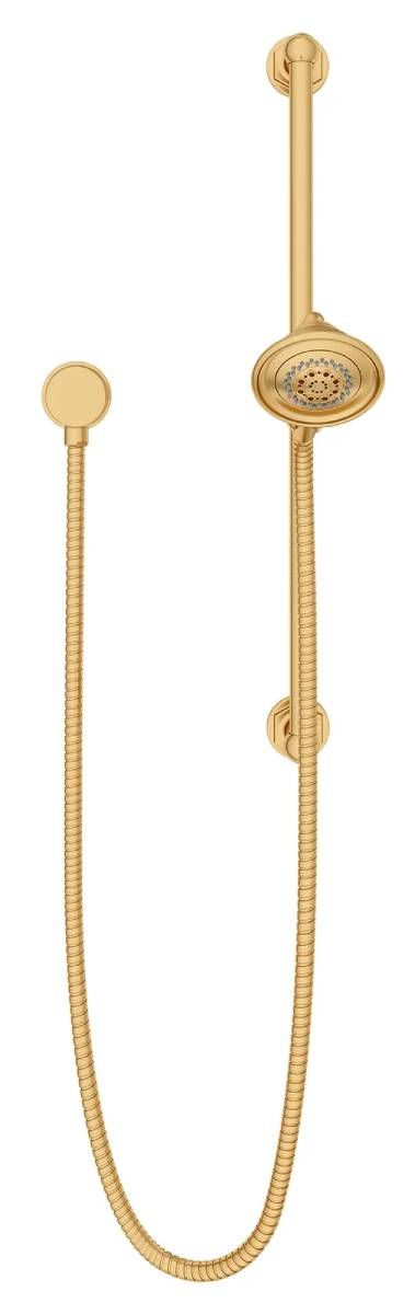 DXV Oak Hill® Satin Brass Personal Hand Shower Set with Adjustable 24" Slide Bar-1