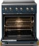 Viking® 5 Series 30" Squall Pro Style Electric Range with Brushed Brass Trim-1