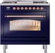 Ilve® Nostalgie II Series 36" Midnight Blue Pro Style Dual Fuel Range-1