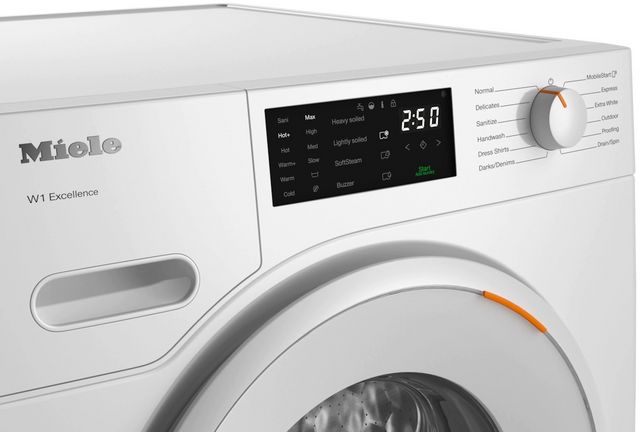 Miele W1 White Edition 2.3 Cu. Ft. Lotus White Front Load Washer-3