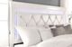 Global Furniture USA Pompei Metallic White King Bed with LED-2