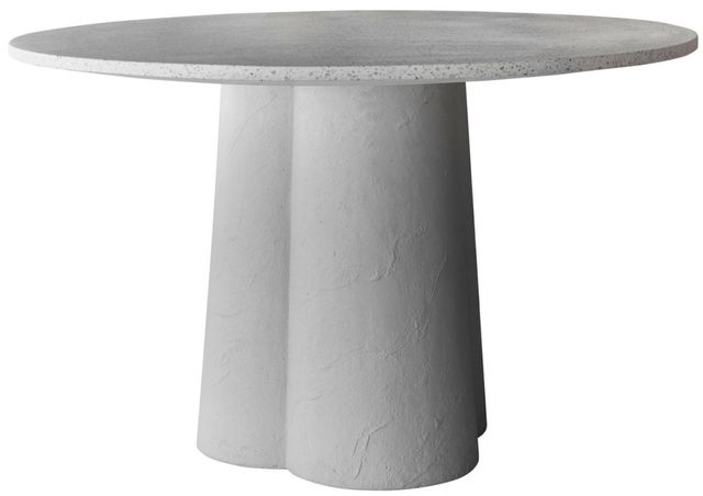 Moe's Home Collection Mono White Round Dining Table-1