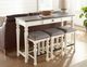 Steve Silver Co. Joanna Ivory/Mocha Sofa Table-4