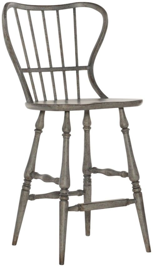 Hooker® Furniture Ciao Bella Speckled Gray Spindle Back Bar Stool-0