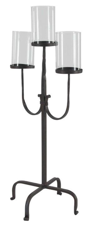 Deco Marche Black 3-Light Candelabra-1