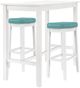 Linon Claridge 3-Piece White/Teal Bar Table Set-0