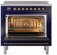 Ilve® Nostalgie II Series 36" Midnight Blue Pro Style Induction Range-2