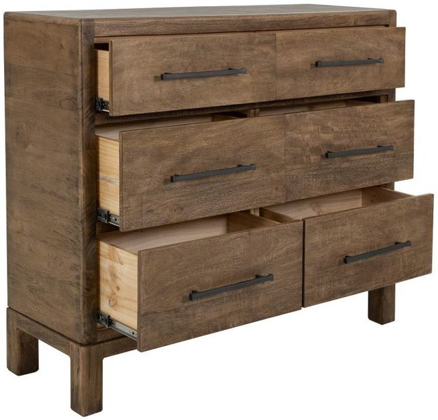 International Furniture Direct Merida Stained Brown Dresser-4