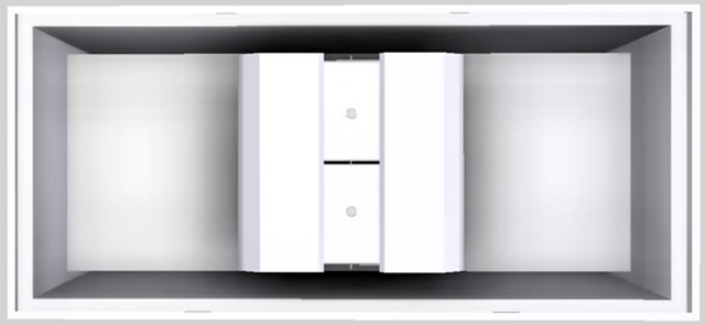 Vent-A-Hood® Designer Series 66" White Island Range Hood-3
