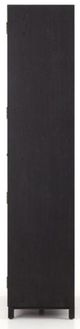 Four Hands Millie Drifted Matte Black/Oak Cabinet-3