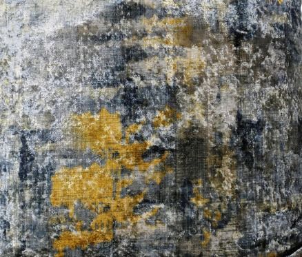 Harp & Finial® Aura Blue/Yellow Pillow-1