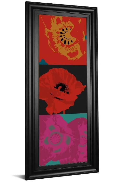 Classy Art Style 2 Pop Poppies by Li-Legger, D Wall Art-1