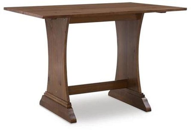 Linon Midwest 5 Piece Natural Pine Breakfast Nook Set-2