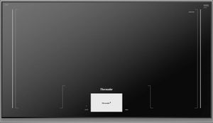 Top view of the Thermador® Freedom® 36" Dark Gray Induction Cooktop