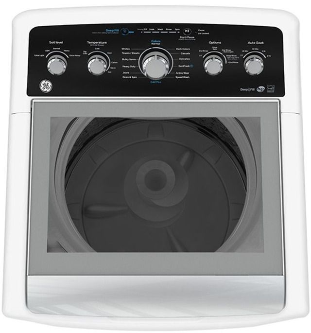 GE® 4.9 Cu. Ft White Agitator Top Load Washer -3