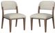 Flexsteel® Lyra 2-Piece Ivory/Sierra Brown Barrel Dining Side Chair Set-0