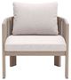 Zuo® Modern Rebel Beige/Brown Fabric Outdoor Accent Chair-1
