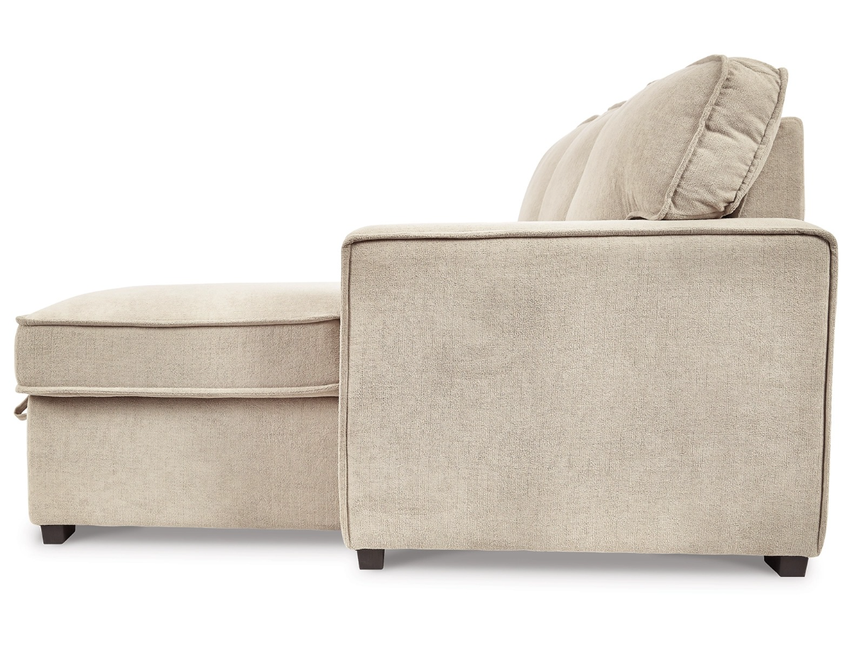 Signature Design by Ashley Darton 2 Piece Cream Right Arm Facing Sofa Sleeper Sectional and Chaise Farnham s Furniture Galleries Casper Wyoming