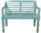 Million Dollar Rustic Turquoise Rubbed Bench-0