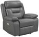 Homelegance® Laconia Dark Gray Power Recliner-0