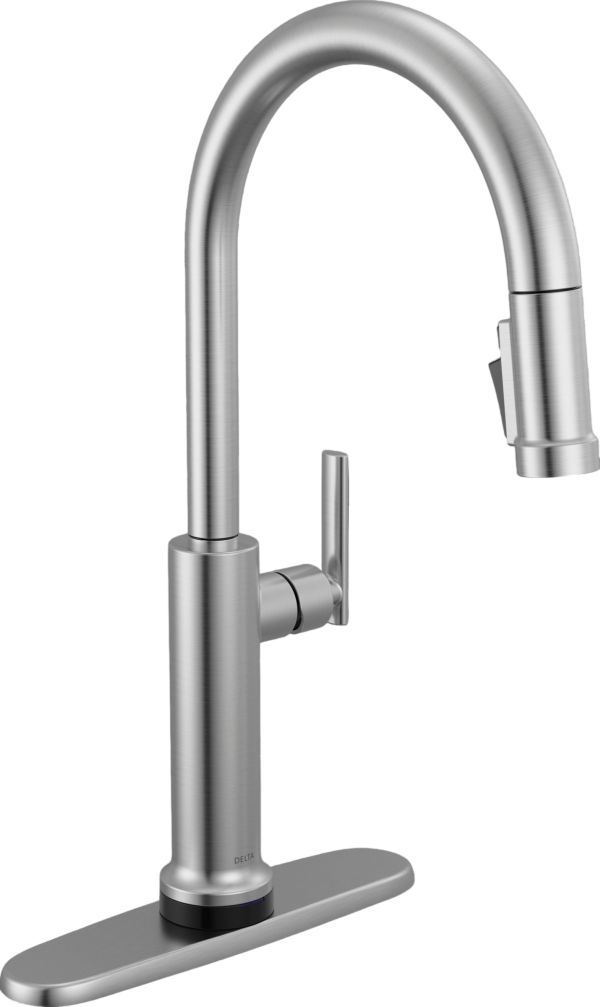 Delta Altado™ Arctic Stainless Touch2O® Technology Bar/Preparation Kitchen Faucet with Touchless Technology-0