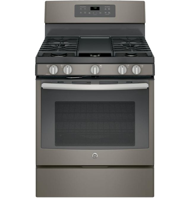 GE Slate Kitchen Package with French Door Bottom Mount Freezer Refrigerator-2