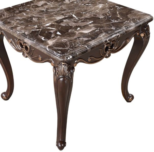 New Classic® Home Furnishings Constantine Brown End Table with Cherry Base-4