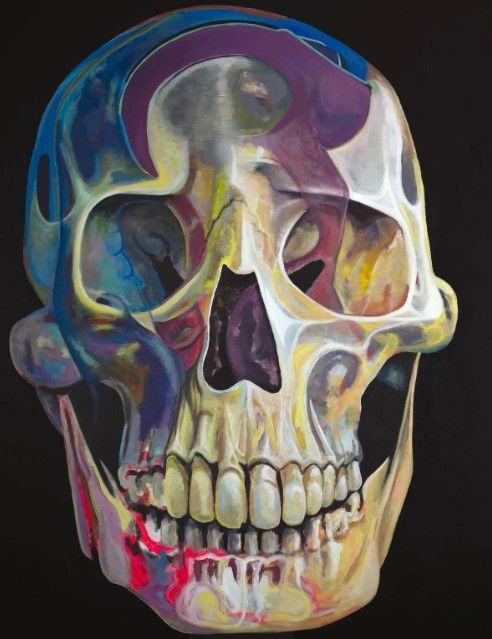 Classy Art Haunted Skull by Andy Beauchamp Wall Art-0
