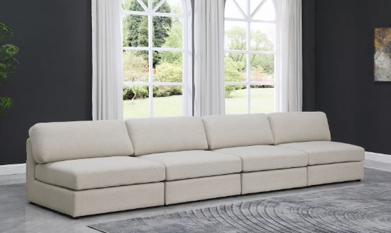 Meridian Furniture Beckham Beige Modular 152" Sofa-2