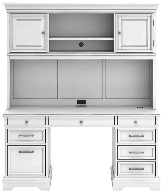 Signature Design by Ashley® Kanwyn 4-Piece Whitewash Credenza-1