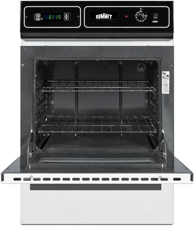 Summit® 24" White Single Electric Wall Oven-1