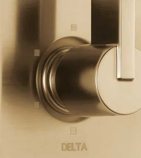 Delta Vero® Champagne Bronze 6-Setting 2-Port Diverter Trim-1