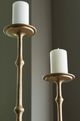 Signature Design by Ashley® Larwick 2-Piece Antique Brass Candle Holder Set-2