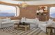 Bernards Calia Black Cocktail Table with Brown Base-1
