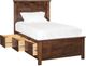 Archbold Furniture Customizable Portland Twin Plank Storage Bed-0