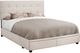 Monarch Specialties Inc. Beige Linen Queen Storage Bed-0