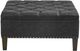 Olliix by Madison Park Lindsey Charcoal Square Cocktail Ottoman-0