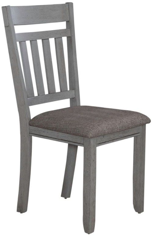 Liberty Furniture Newport 5-Piece Carbon Gray/Smokey Gray Trestle Dining Set-3